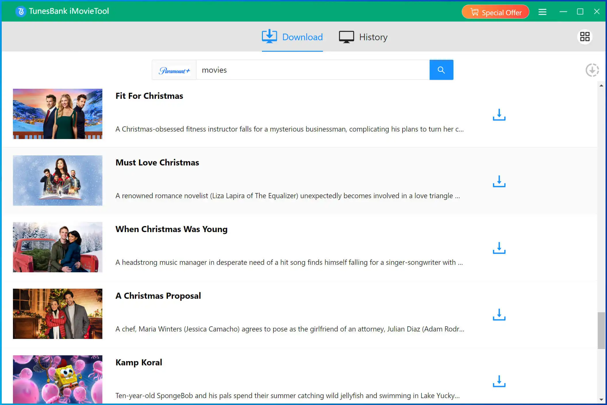 Search for Paramount Plus Movies