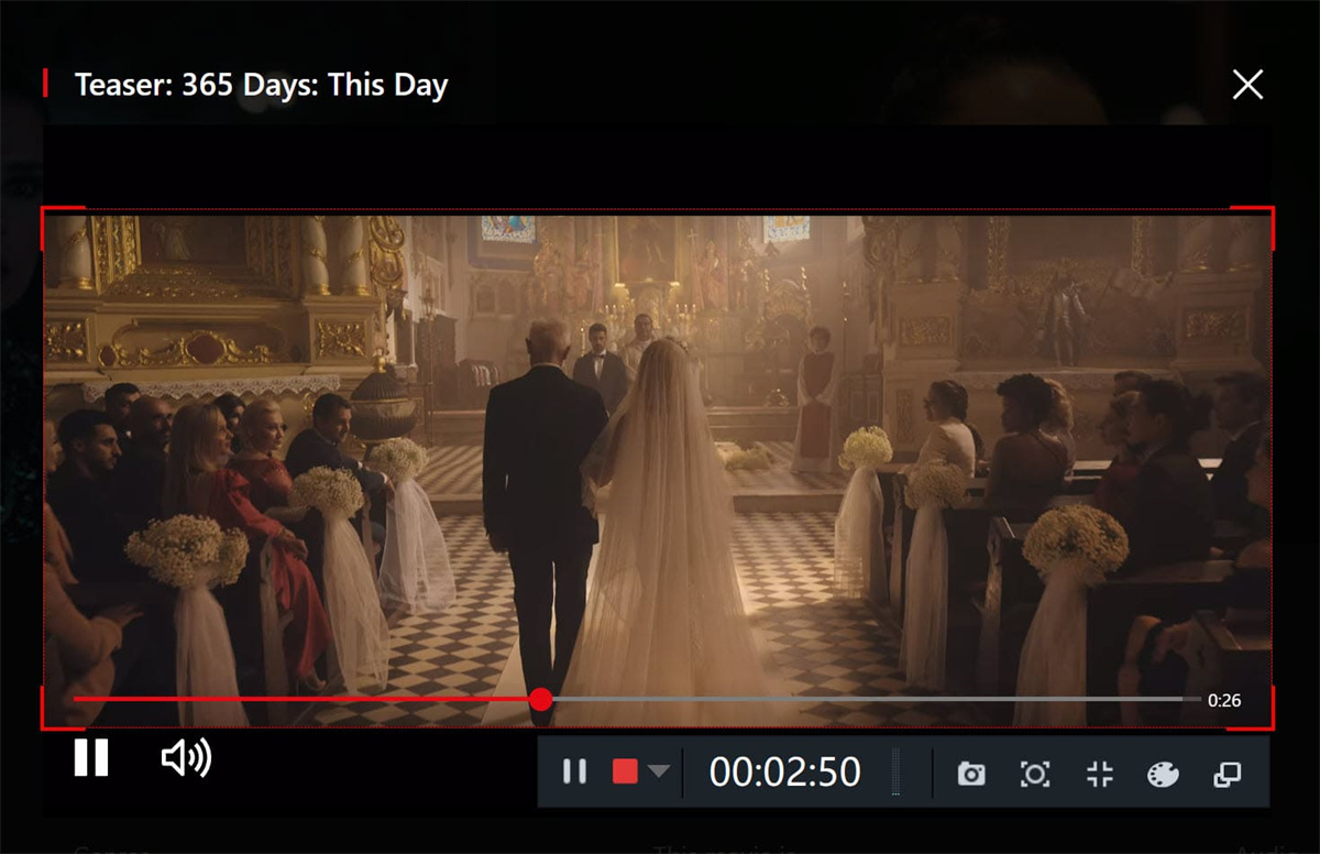 record Netflix video