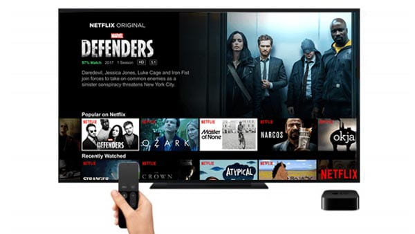 active Netflix tv8 code on Apple TV