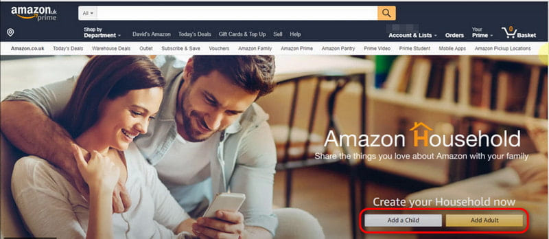 Amazon Household add person