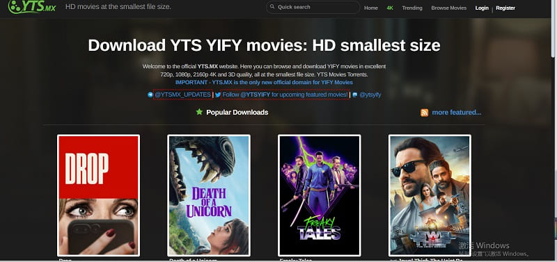 best mp4 movie download site - YTS.MX