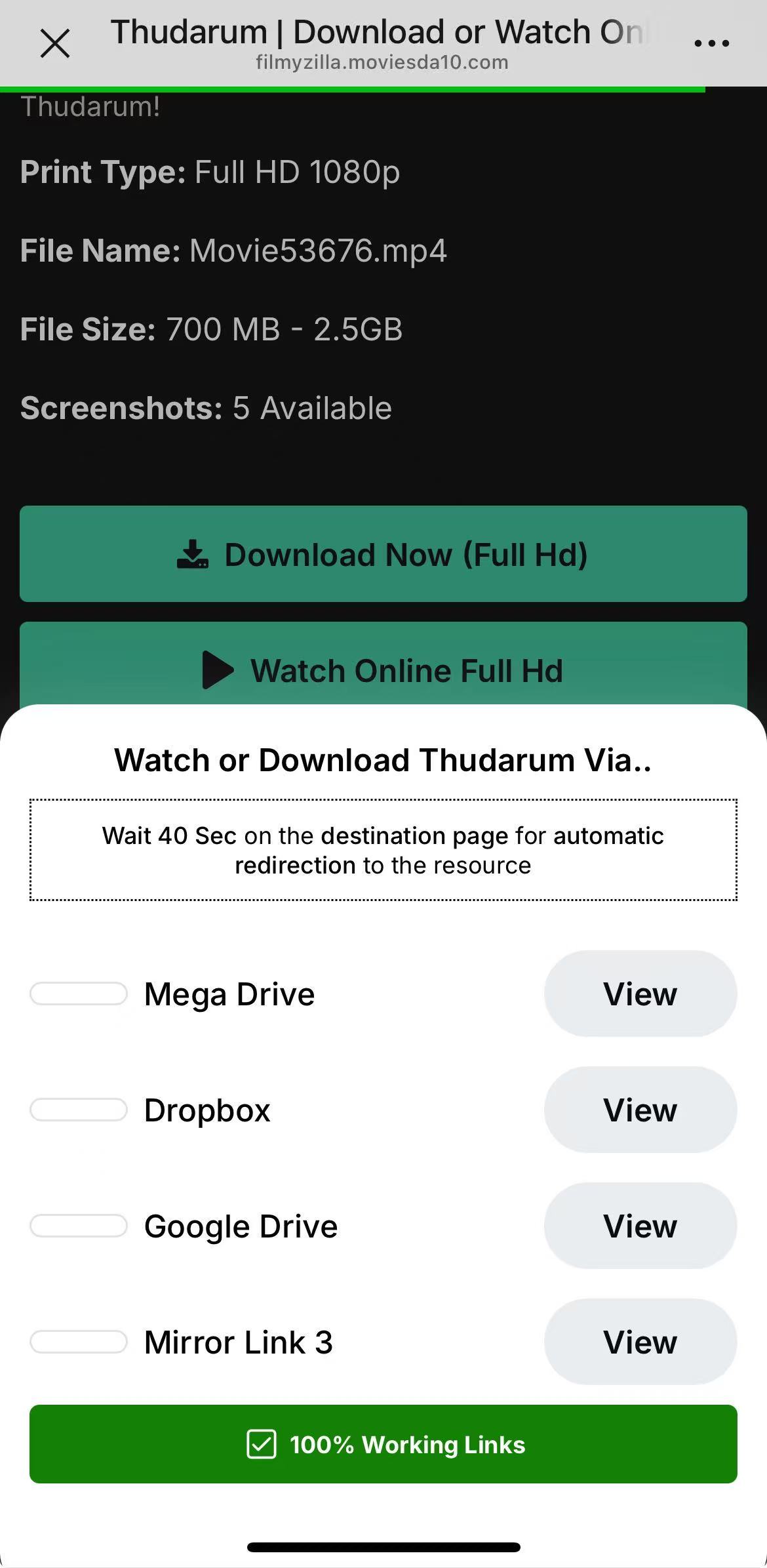 download MP4 movie on Android