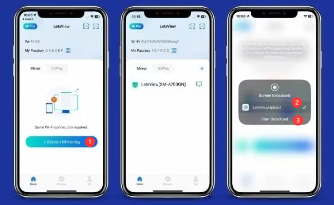 mirror netflix from iphone to carplay via LetsView