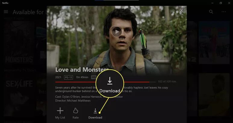 download netflix movie on windows