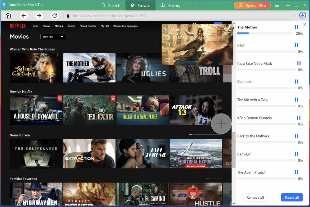 Download Netflix movies to laptop